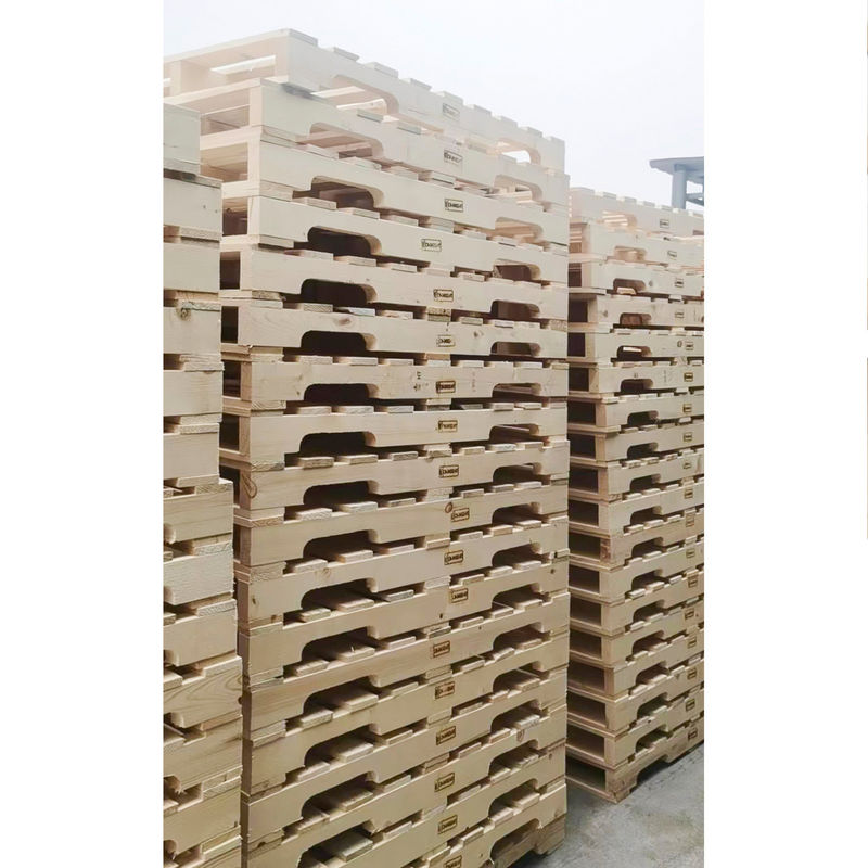 倉庫 収納 4 Way Block パレット 強化 耐久 熱処理 木製 パレット