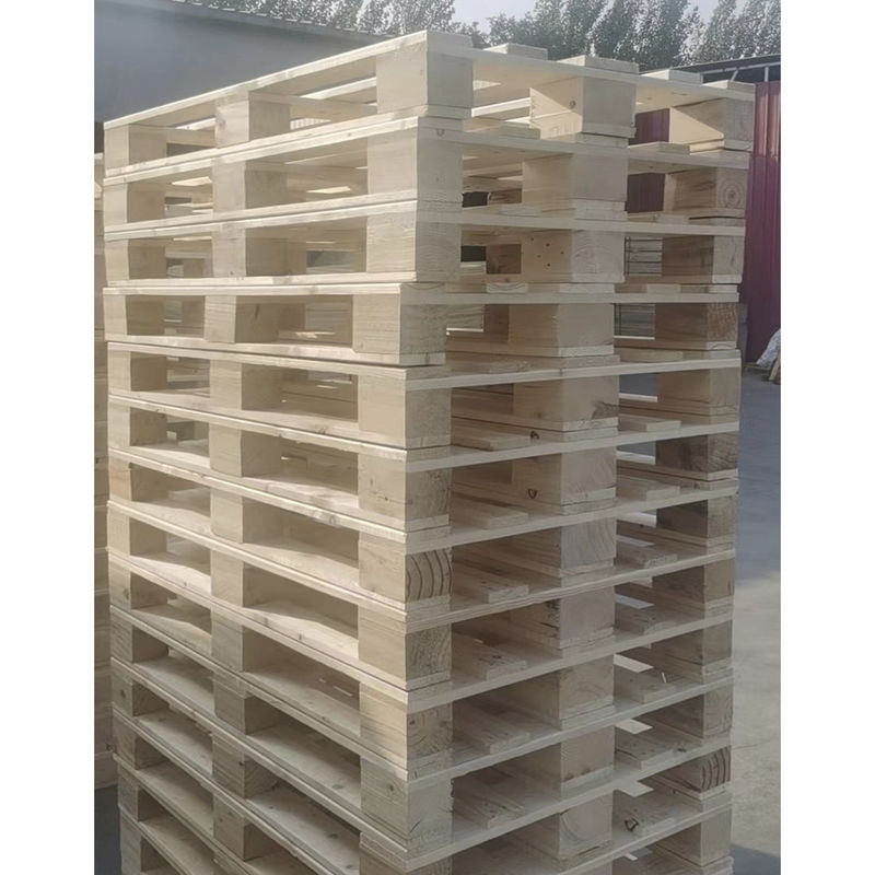 倉庫 収納 4 Way Block パレット 強化 耐久 熱処理 木製 パレット