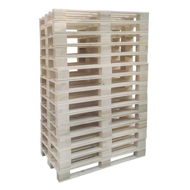 倉庫 収納 4 Way Block パレット 強化 耐久 熱処理 木製 パレット