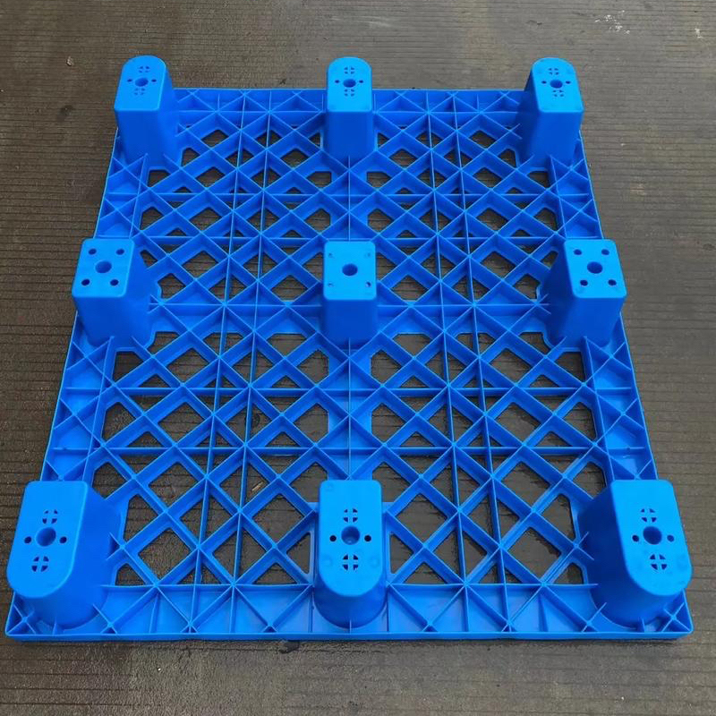 高耐久性再利用可能2方向/4方向エントリーユーロパレット、軽負荷リサイクルHDPE、滑らかな表面、輸出用プラスチック